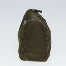 PRADA Pouch Nylon Khaki Auth 80183-3