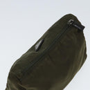 PRADA Pouch Nylon Khaki Auth 80183-5