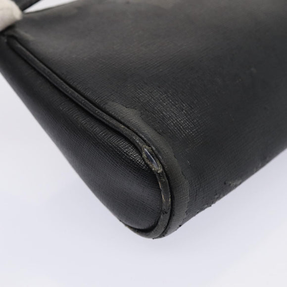 FENDI Shoulder Bag Leather Navy Auth 80189