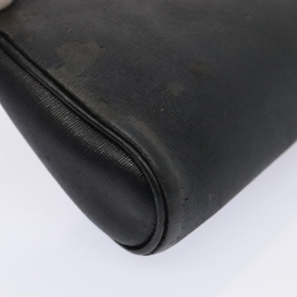 FENDI Schultertasche Leder Navy Auth 80189