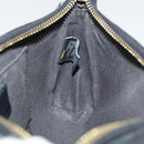 FENDI Schultertasche Leder Navy Auth 80189-20