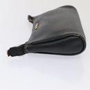 FENDI Shoulder Bag Leather Navy Auth 80189-4