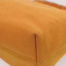 Salvatore Ferragamo Hand Bag Canvas 2way Orange Auth 80191-9
