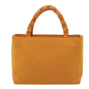 Salvatore Ferragamo Hand Bag Canvas 2way Orange Auth 80191-13