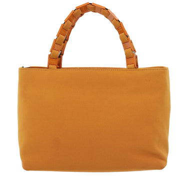 Salvatore Ferragamo Hand Bag Canvas 2way Orange Auth 80191 - 0