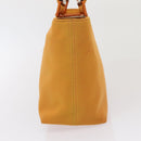 Salvatore Ferragamo Hand Bag Canvas 2way Orange Auth 80191-3