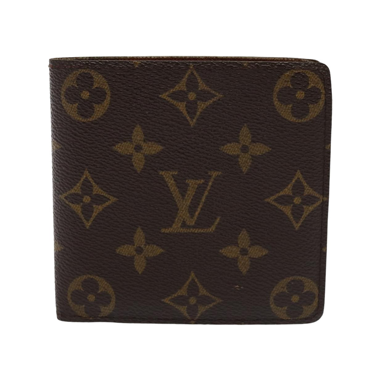 LOUIS VUITTON Monogram Portefeuille Marco Bifold Wallet M61675 LV Auth 80197