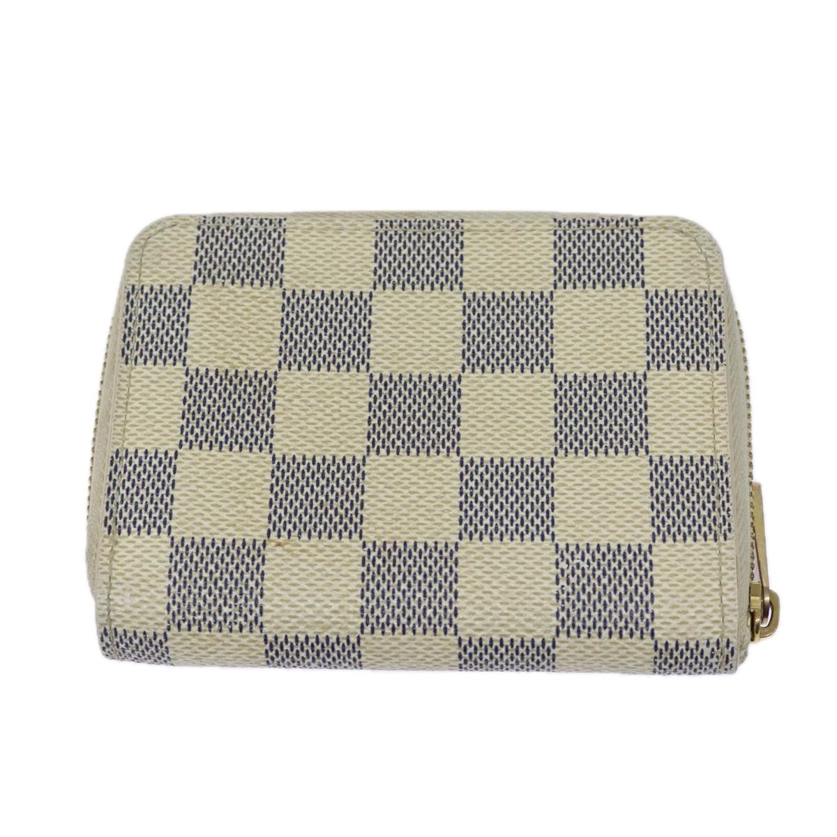 LOUIS VUITTON Damier Azur Zippy Coin Purse N60138 LV Auth 80198 - 0