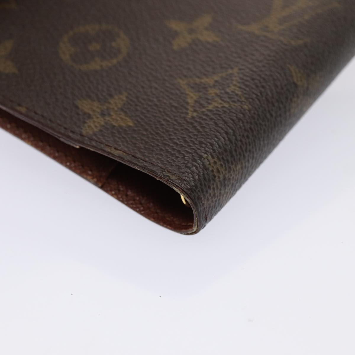 LOUIS VUITTON Monogram Agenda PM Day Planner Cover R20005 LV Auth 80199