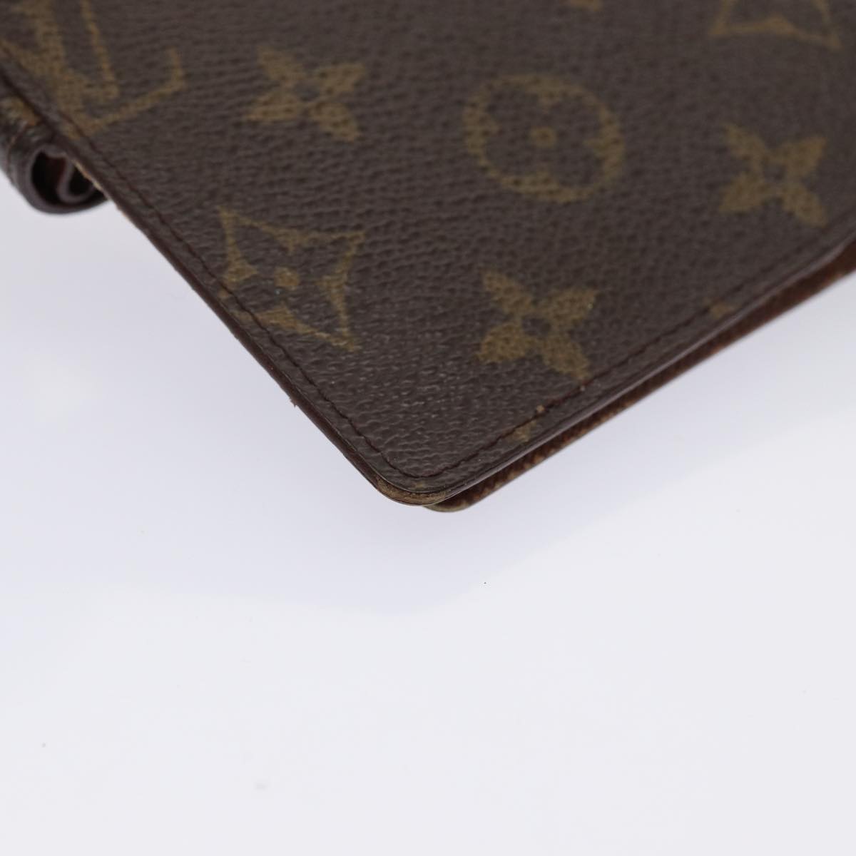 LOUIS VUITTON Monogram Agenda PM Day Planner Cover R20005 LV Auth 80199