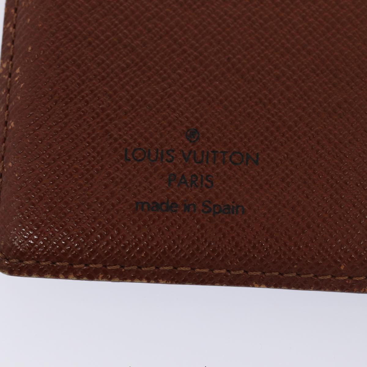 LOUIS VUITTON Monogram Agenda PM Day Planner Cover R20005 LV Auth 80199