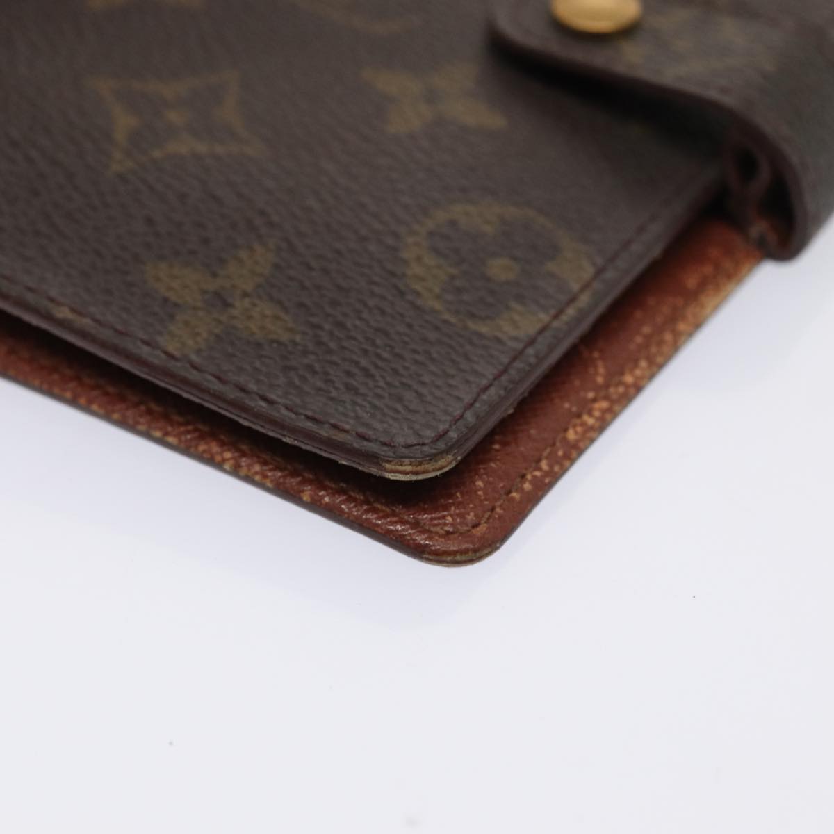 LOUIS VUITTON Monogram Agenda PM Day Planner Cover R20005 LV Auth 80199