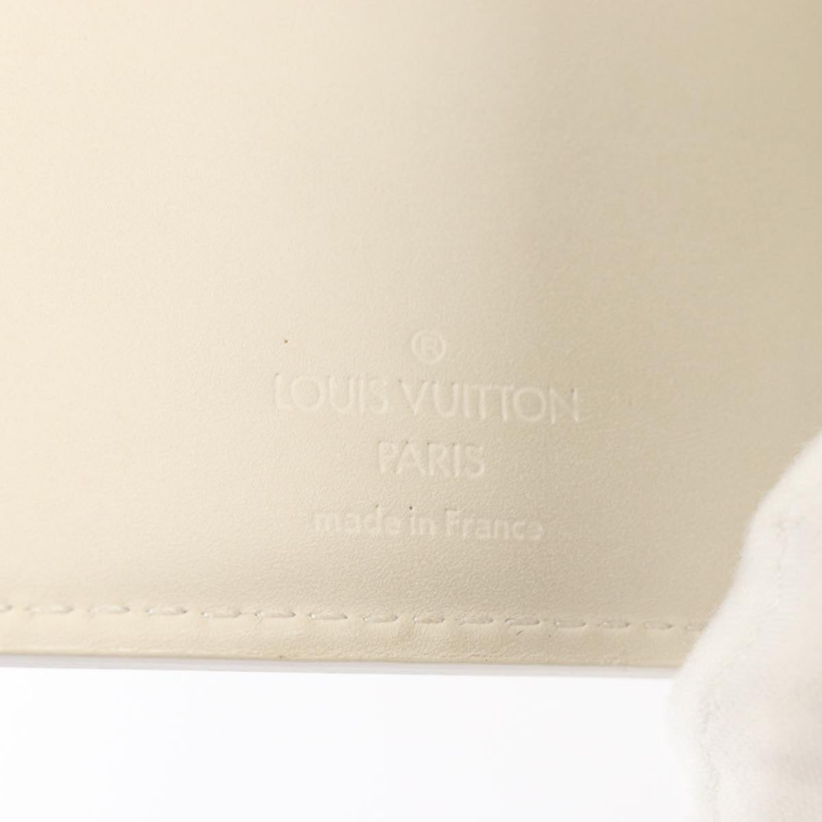 LOUIS VUITTON Monogram Vernis Portefeuille Koala Wallet Perle M91420 Auth 80200