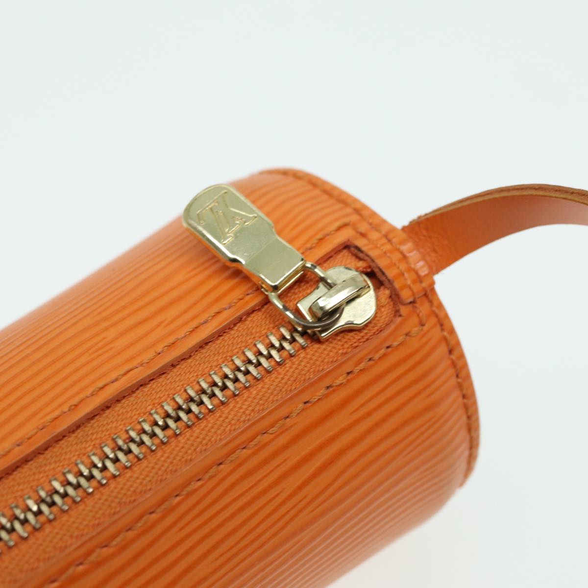 LOUIS VUITTON Epi Soufflot Hand Bag Orange Mandarin M5222H LV Auth 80214