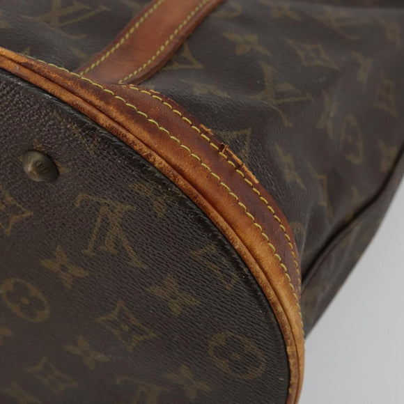 LOUIS VUITTON Monogram Bucket GM Schultertasche M42236 LV Auth 80217