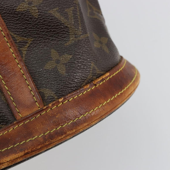 LOUIS VUITTON Monogram Bucket GM Schultertasche M42236 LV Auth 80217