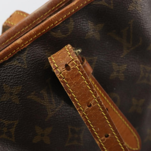 LOUIS VUITTON Monogram Bucket GM Schultertasche M42236 LV Auth 80217