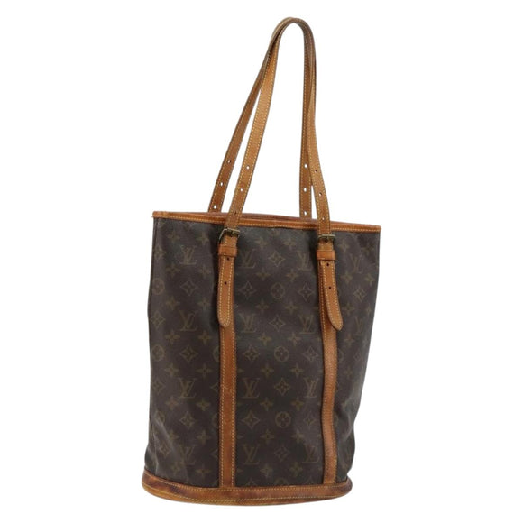 LOUIS VUITTON Monogram Bucket GM Schultertasche M42236 LV Auth 80217