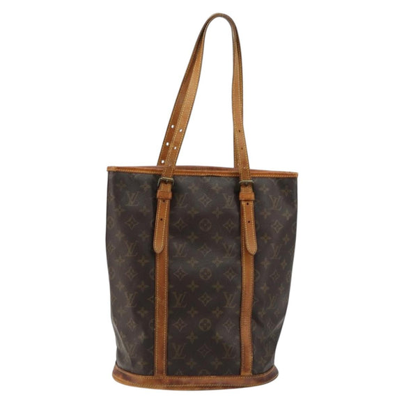LOUIS VUITTON Monogram Bucket GM Schultertasche M42236 LV Auth 80217