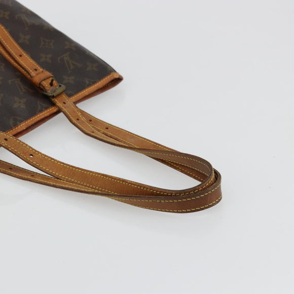 LOUIS VUITTON Monogram Bucket GM Schultertasche M42236 LV Auth 80217