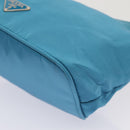 PRADA Chain Shoulder Bag Nylon Light Blue Auth 80225-9