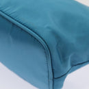 PRADA Chain Shoulder Bag Nylon Light Blue Auth 80225-15