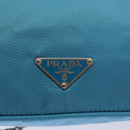 PRADA Chain Shoulder Bag Nylon Light Blue Auth 80225-17
