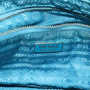 PRADA Chain Shoulder Bag Nylon Light Blue Auth 80225-18