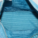 PRADA Chain Shoulder Bag Nylon Light Blue Auth 80225-11