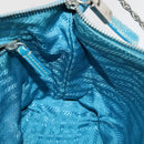PRADA Chain Shoulder Bag Nylon Light Blue Auth 80225-20