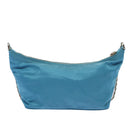 PRADA Chain Shoulder Bag Nylon Light Blue Auth 80225-2