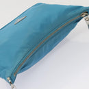 PRADA Chain Shoulder Bag Nylon Light Blue Auth 80225-6