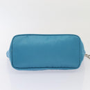 PRADA Chain Shoulder Bag Nylon Light Blue Auth 80225-5