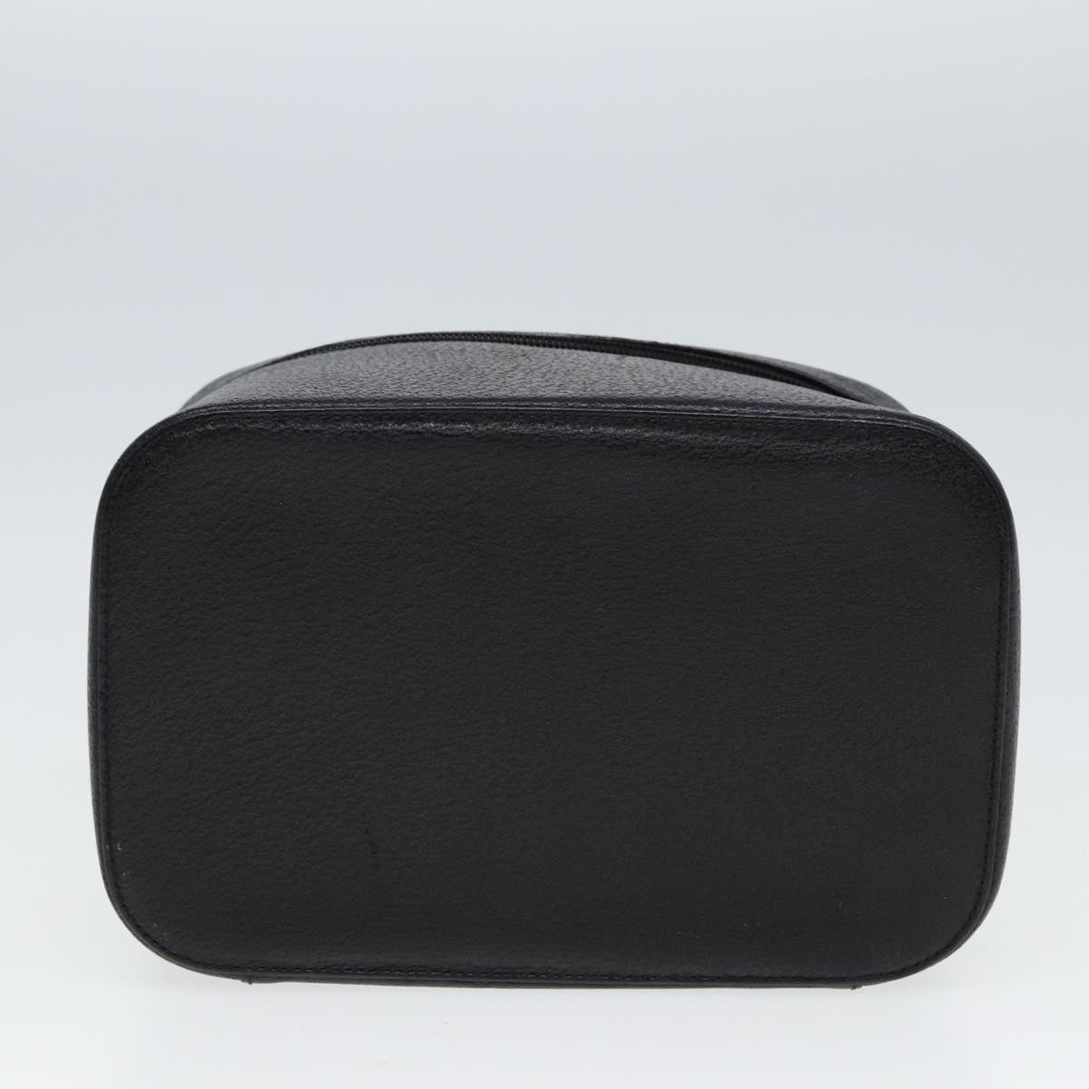 GUCCI Vanity Cosmetic Pouch Leather Black Auth 80238