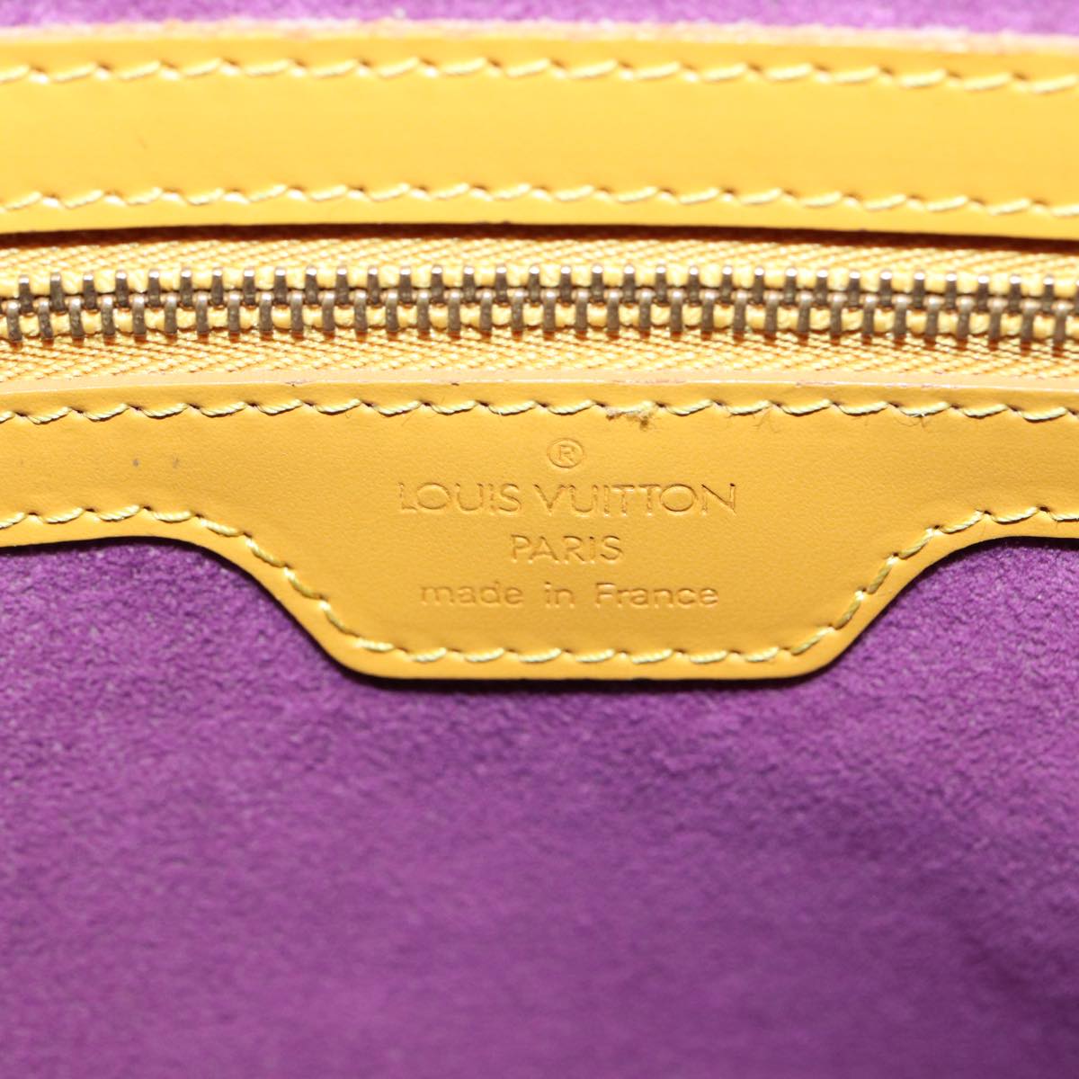 LOUIS VUITTON Epi Lussac Shoulder Bag Yellow M52289 LV Auth 80263