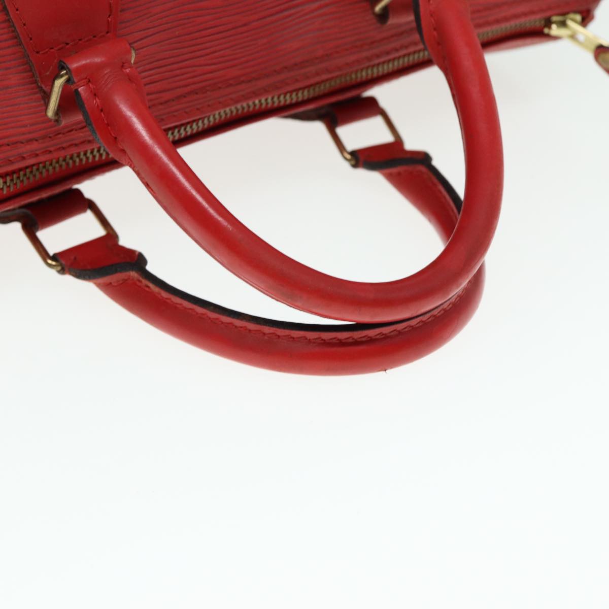 LOUIS VUITTON Epi Speedy 30 Hand Bag Castilian Red M43007 LV Auth 80266