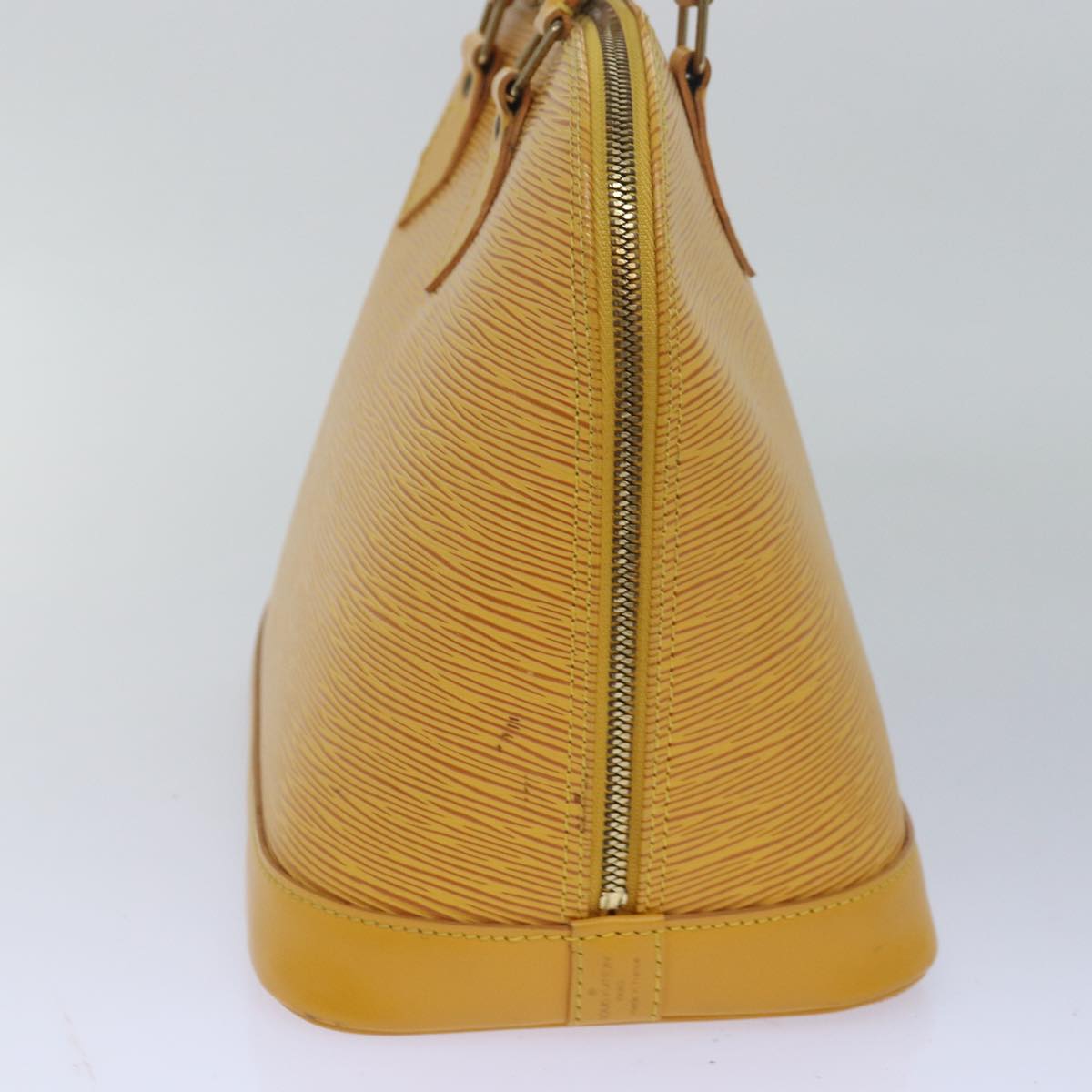 LOUIS VUITTON Epi Alma Hand Bag Yellow M52149 LV Auth 80270