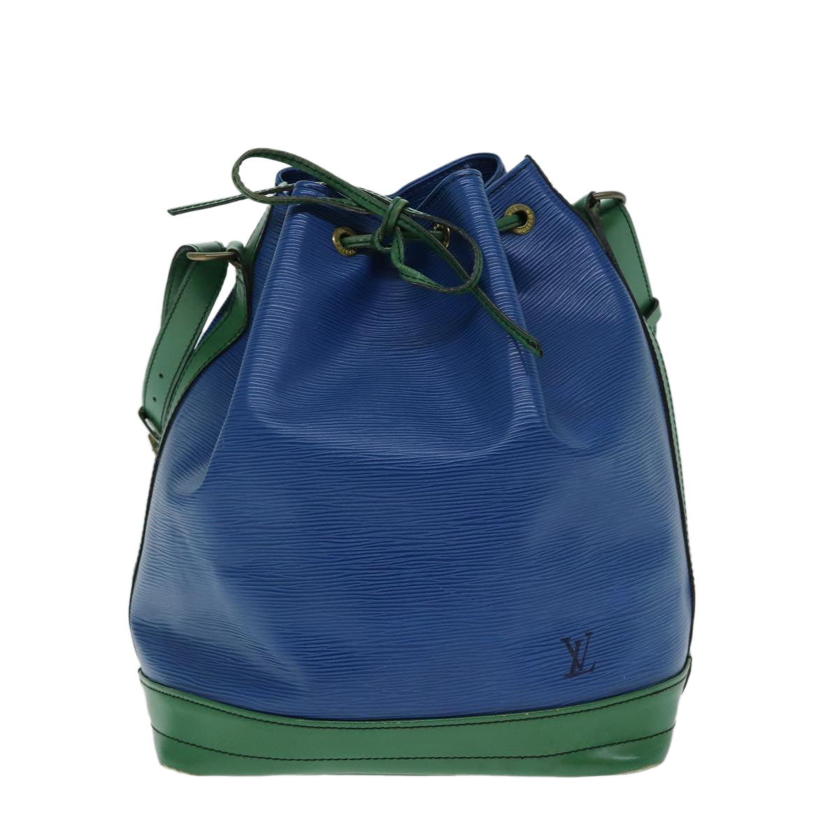 LOUIS VUITTON Epi Noe Shoulder Bag Bicolor Green Blue M44044 LV Auth 80277