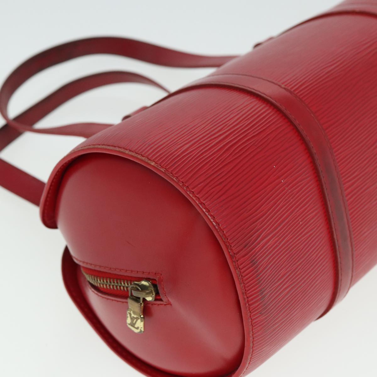 LOUIS VUITTON Epi Soufflot Hand Bag Red M52227 LV Auth 80286