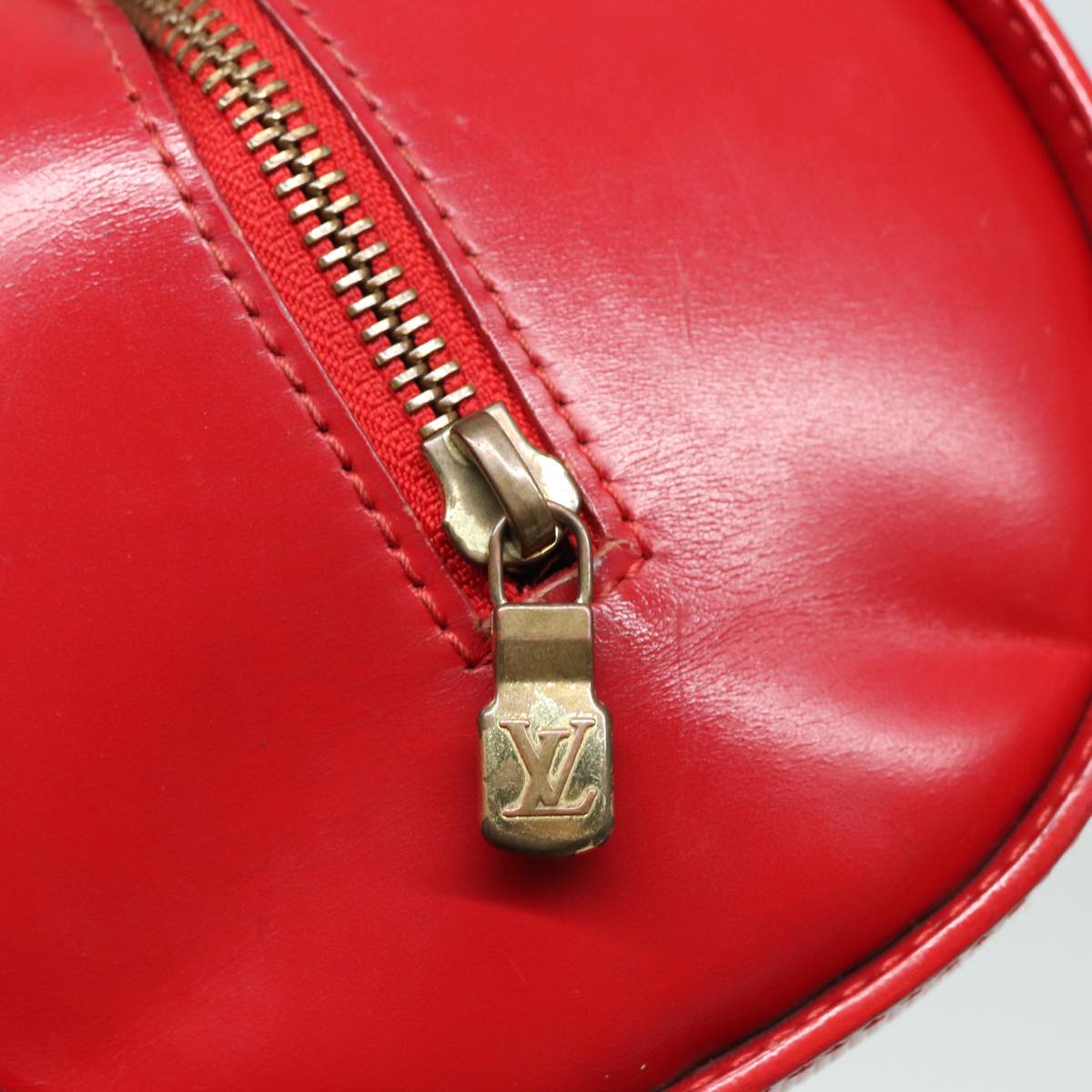 LOUIS VUITTON Epi Soufflot Hand Bag Red M52227 LV Auth 80286