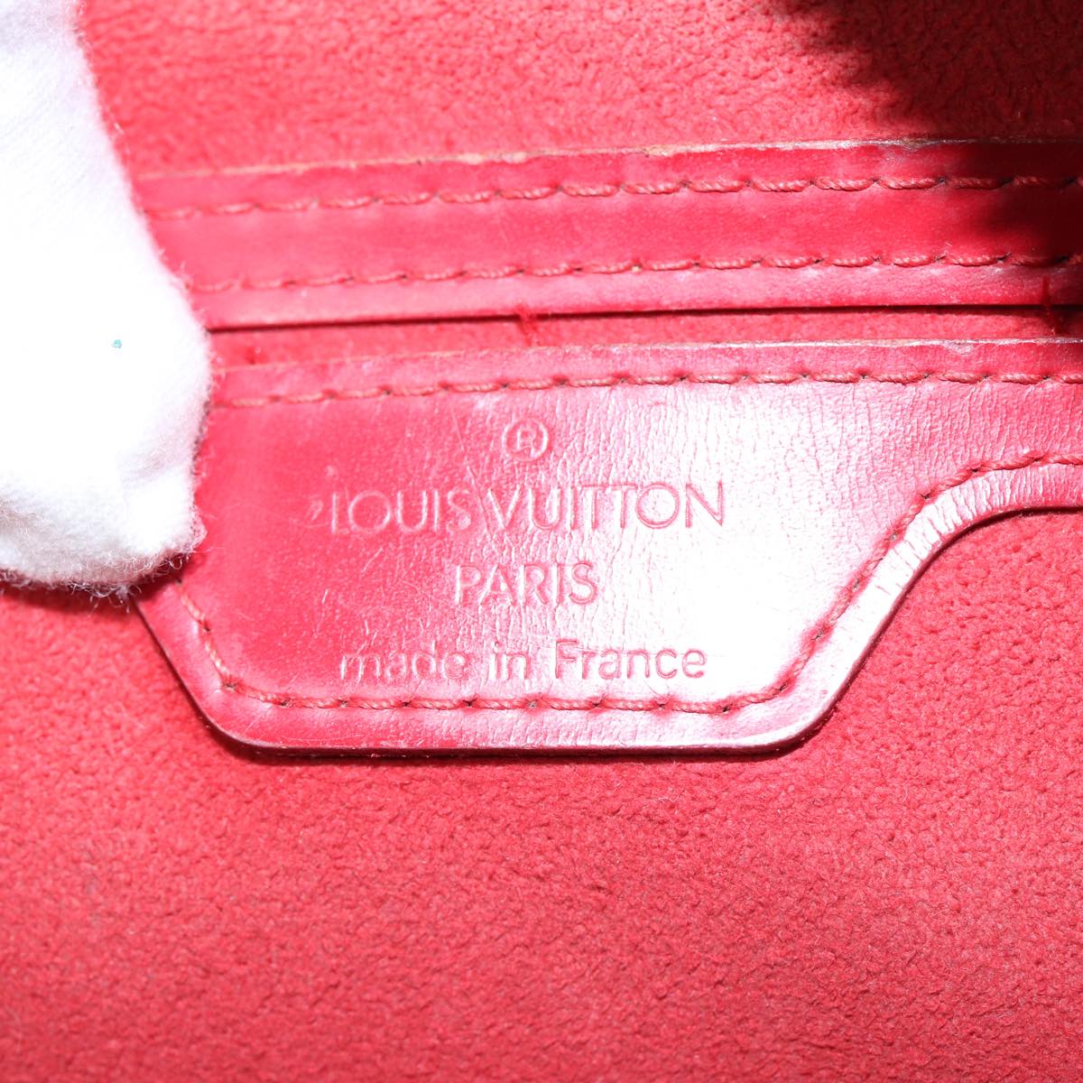 LOUIS VUITTON Epi Soufflot Hand Bag Red M52227 LV Auth 80286