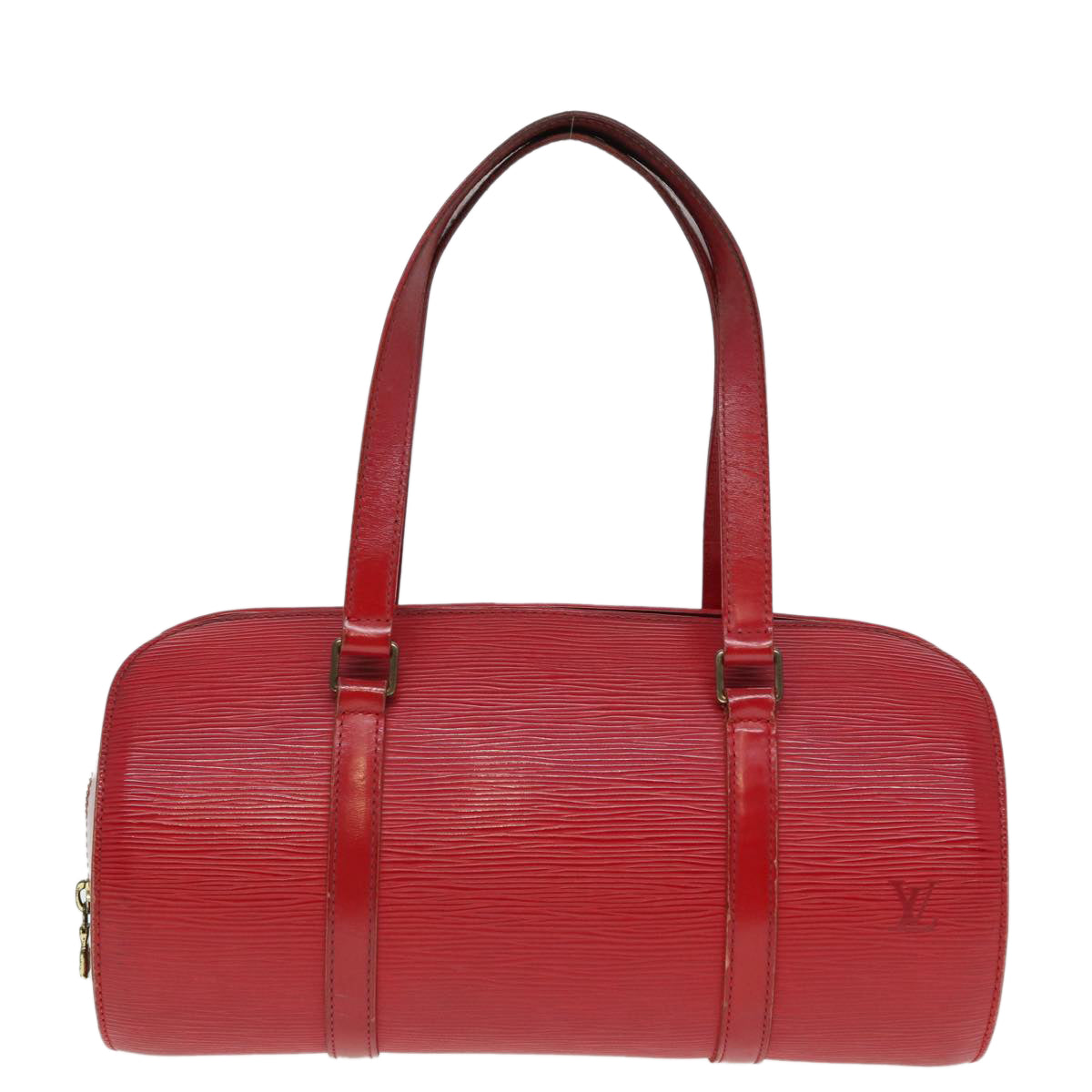 LOUIS VUITTON Epi Soufflot Hand Bag Red M52227 LV Auth 80286