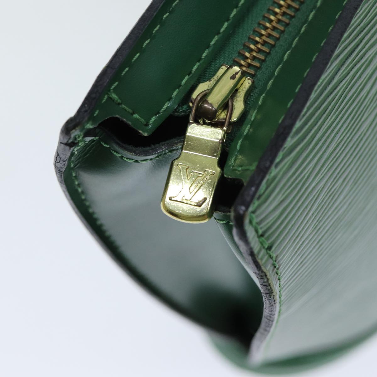 LOUIS VUITTON Epi Saint Jacques Hand Bag Green M52274 LV Auth 80288