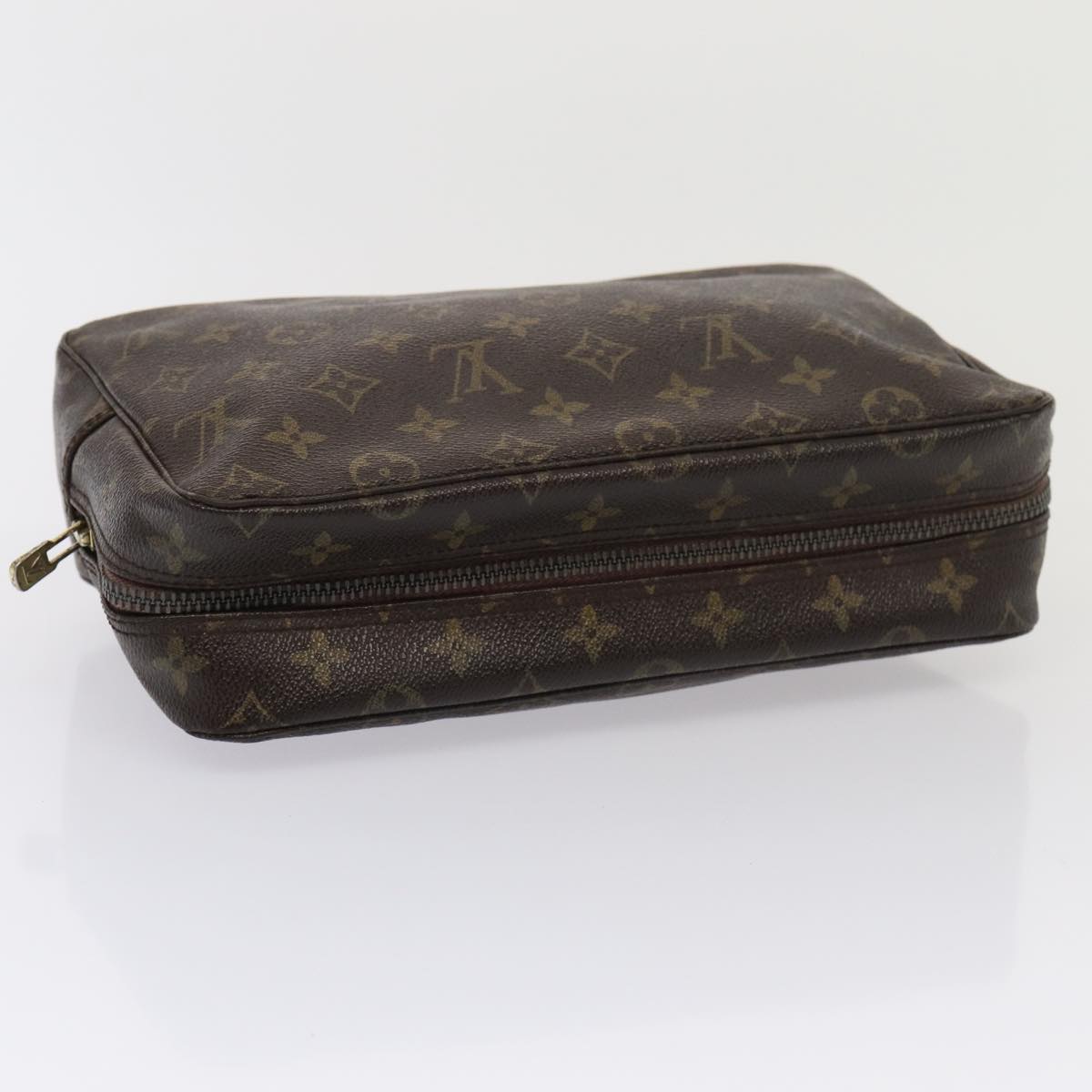 LOUIS VUITTON Monogram Trousse Toilette 28 Clutch Bag M47522 LV Auth 80294