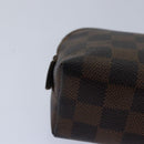 LOUIS VUITTON Damier Ebene Pochette Cosmetic PM Pouch N47516 LV Auth 80308-15