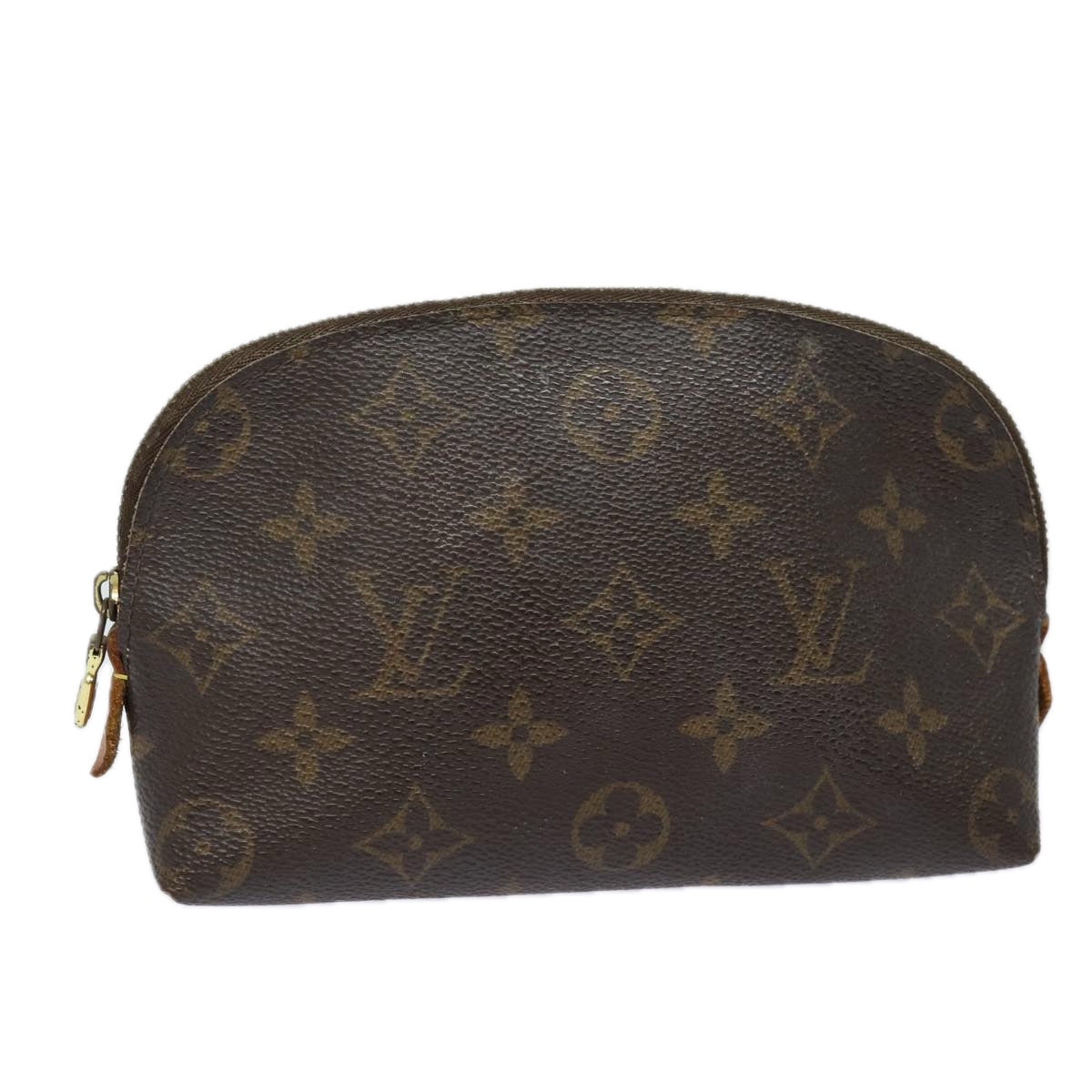 LOUIS VUITTON Monogram Pochette Cosmetic PM Cosmetic Pouch M47515 LV Auth 80309