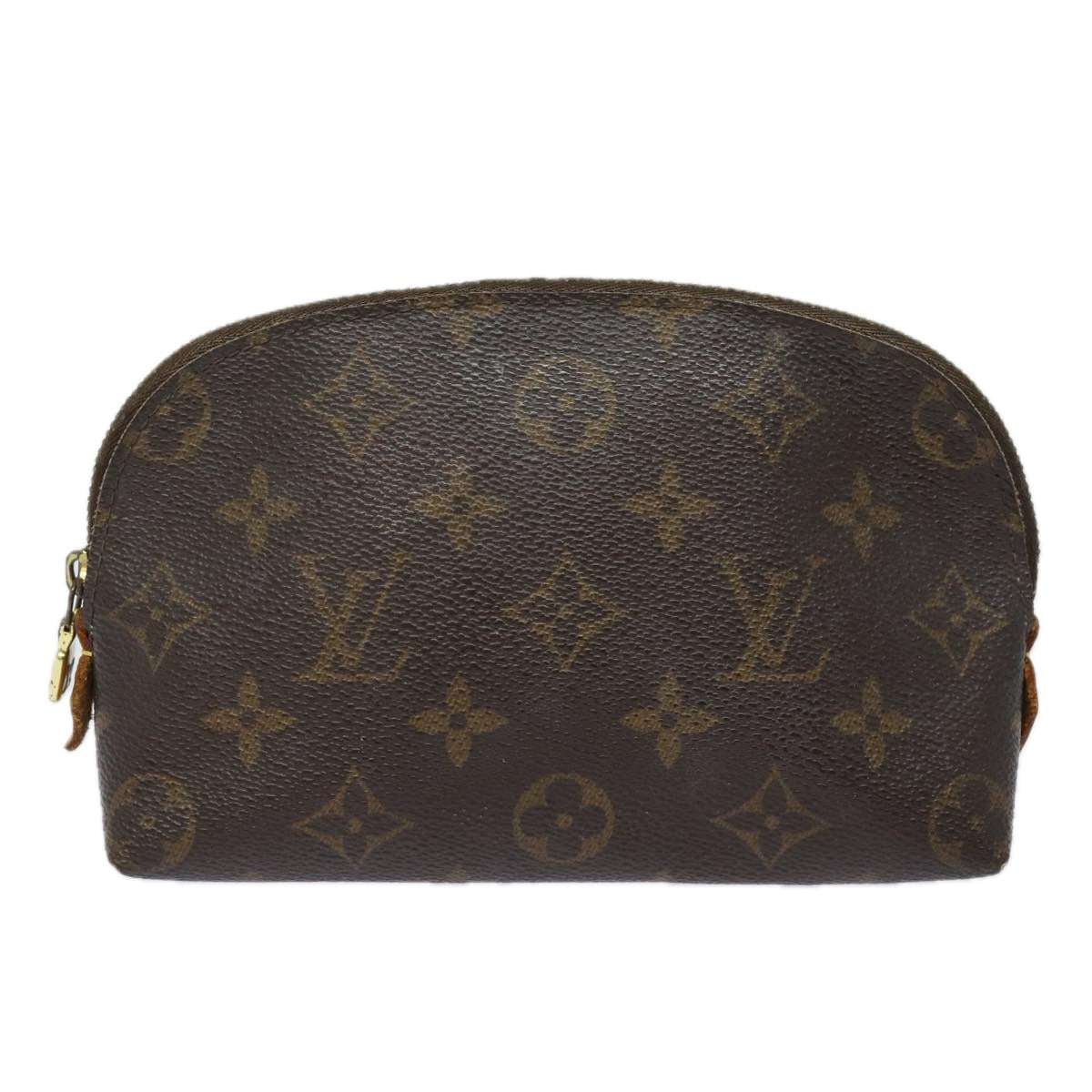 LOUIS VUITTON Monogram Pochette Cosmetic PM Cosmetic Pouch M47515 LV Auth 80309