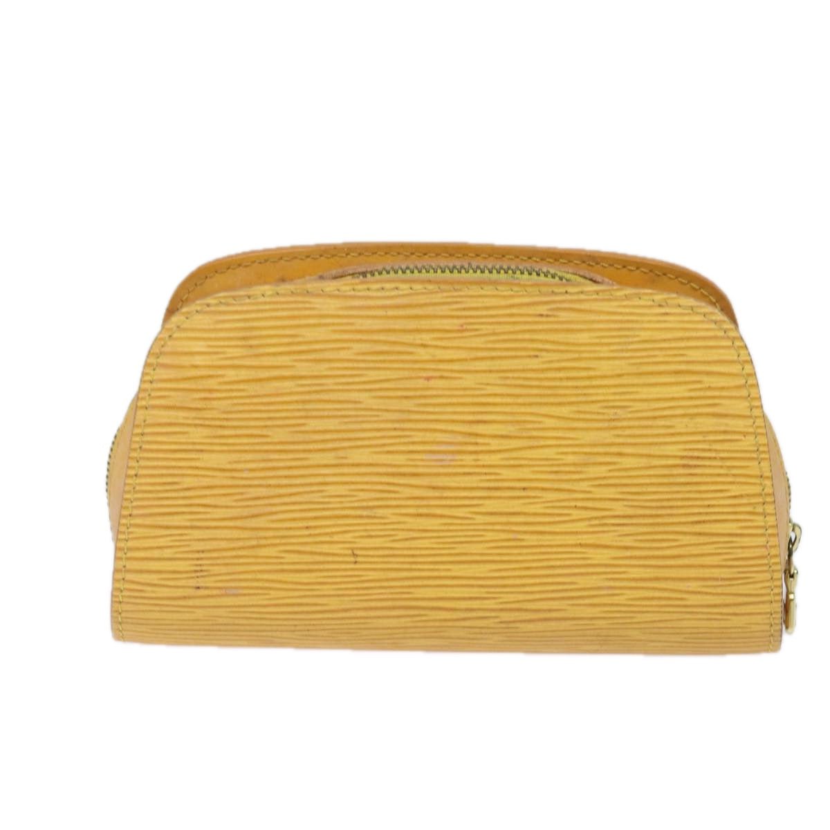 LOUIS VUITTON Epi Dauphine PM Pouch Yellow M48449 LV Auth 80312 - 0