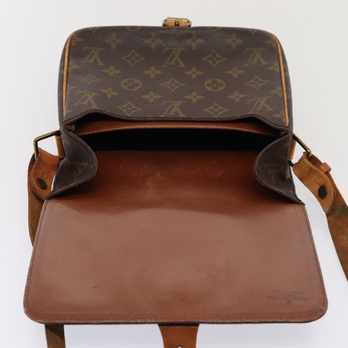 LOUIS VUITTON Monogram Cartouchiere MM Shoulder Bag M51253 LV Auth 80328