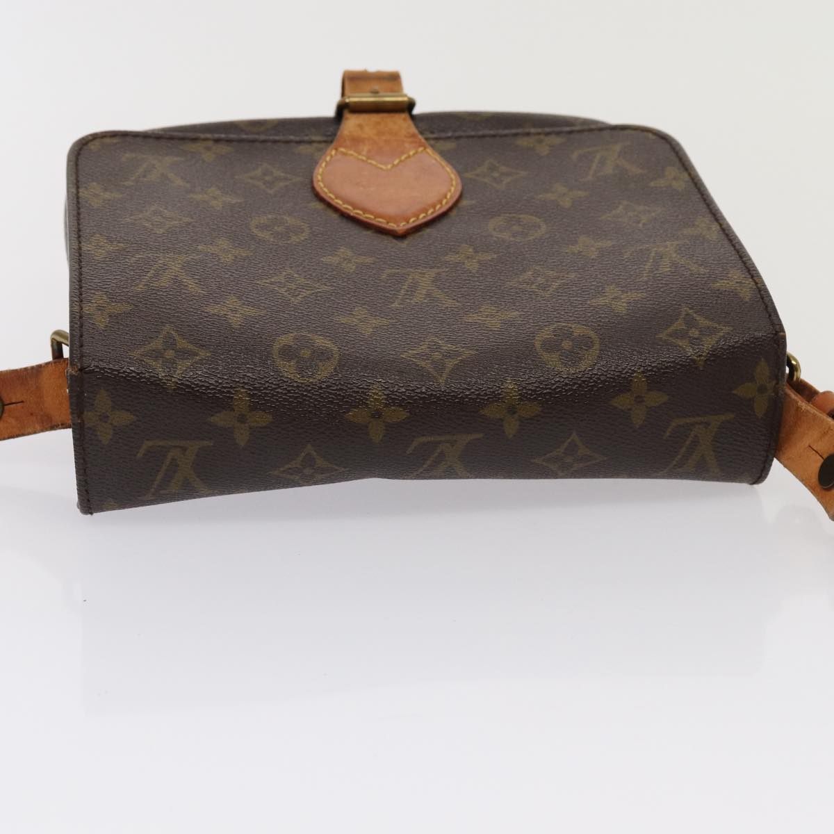 LOUIS VUITTON Monogram Cartouchiere MM Shoulder Bag M51253 LV Auth 80328